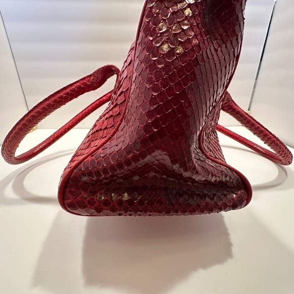 Red Python Women's Bag - Picture 2 of 11